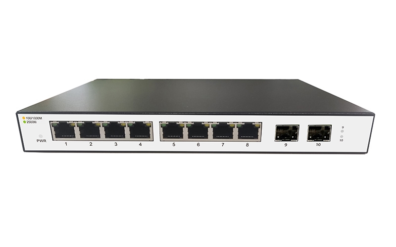 S3000-8M2XF-PoE+ 8-Port 2.5G PoE+ Deskto